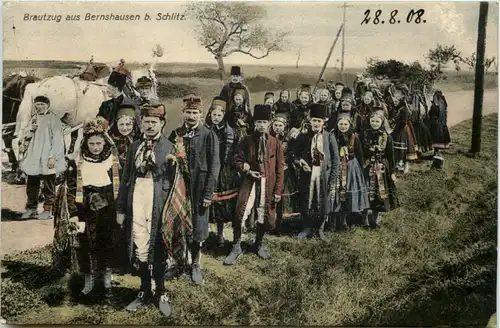 Brautzug aus Bernshausen bei Schlitz -650026