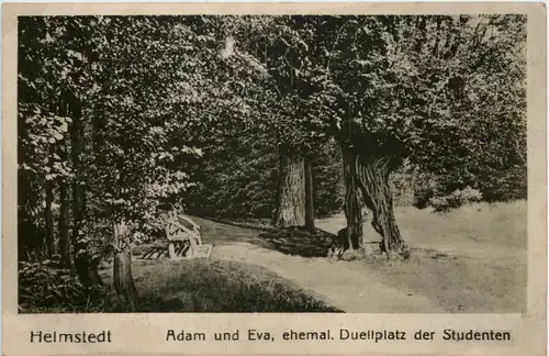 Helmstedt - Adam und Eva - ehem. Duellplatz der Studenten -650126