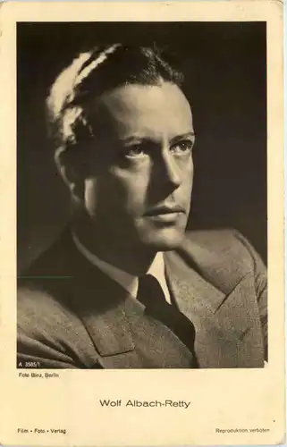 Schauspieler Wolf Albach Retty -650320