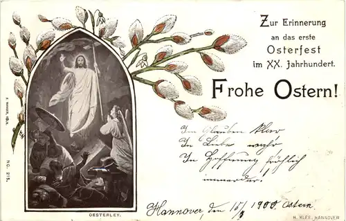 Frohe Ostern - Prägekarte -650356