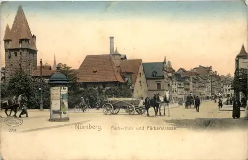 Nürnberg - Färberthor und Färberstrasse -650330