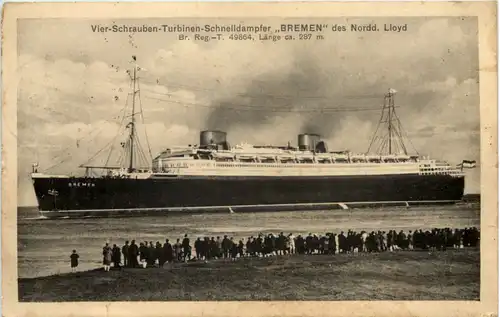 Schnelldampfer Bremen -650476