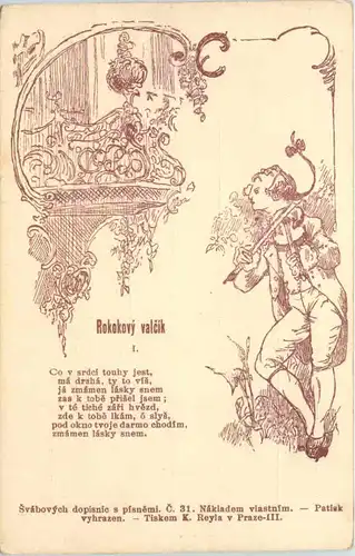 Svabovy Dopisnice - Rokokovy vlcik -650424