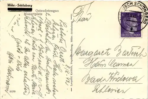 Mährisch Schönberg - Mozartplatz -650458