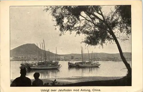 China - Antung - Udsigt over Jalufloden -650826