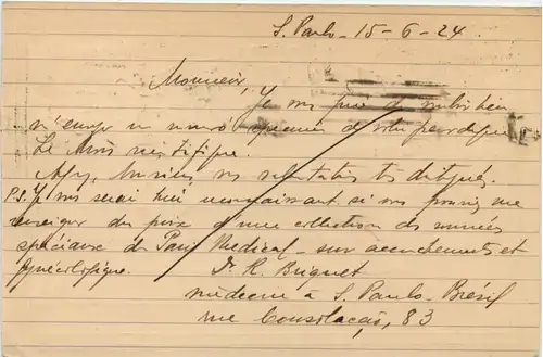 Brazil - Ganzsache 1924 -650970