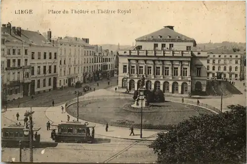 Liege - Place du Theatre - Feldpost Festungslazarett Lüttich -651054