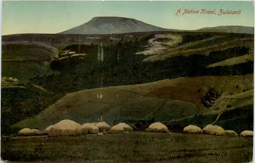 Zululand - A native Kraal -650922