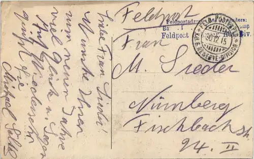 Beaucamps - Eingang vom Männerkloster - Feldpost 6. bayer Res. Div. -651042