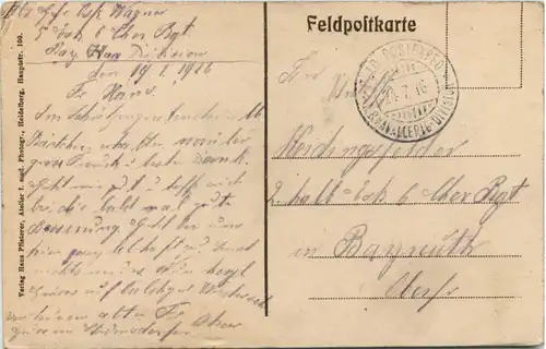 6. Bayr. Chevauxlegeres Regiment im Felde - Feldpost -651120