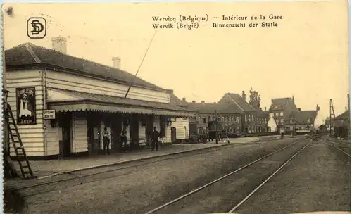 Wervicq - Interieur de la Gare - Feldpost Res Inf Regt 246 -651134