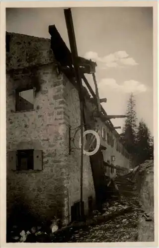 Ski und Berghütte am Schwarzenkopf abgebrannt 1927 - Schliersee -651110