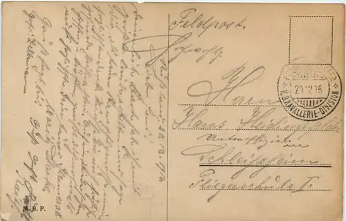 Wilna - Bayr. Chevaulegeres - Feldpost -651162