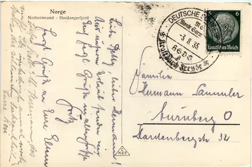 Norge - Norheimsund Hardangerfjord -651356