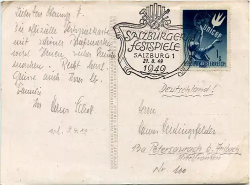 Salzburg - Festspiele 1949 -651394