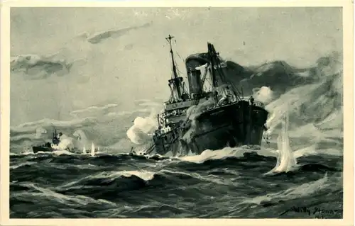 U-Boot-Tag 1917 - Künstler AK Willy Stöwer -651416