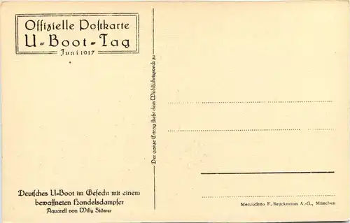 U-Boot-Tag 1917 - Künstler AK Willy Stöwer -651416