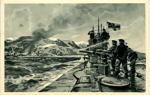 U-Boot-Tag 1917 - Künstler AK Willy Stöwer -651414