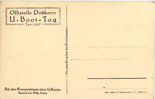 U-Boot-Tag 1917 - Künstler AK Willy Stöwer -651420
