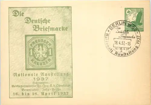 Berlin - Briefmarke Nationale Ausstellung 1937 - Ganzsache PP 142 C11 -651494