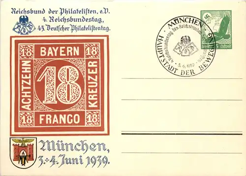 Berlin - Deutscher Philatelistentag 1939 - Ganzsache PP 142 C45 -651500