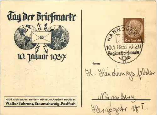 Hannover - Tag der Briefmarke 1937 -651506