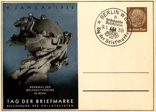 Tag der Briefmarke 1938 - Ganzsache PP122 C75 mit SST Berlin -651528