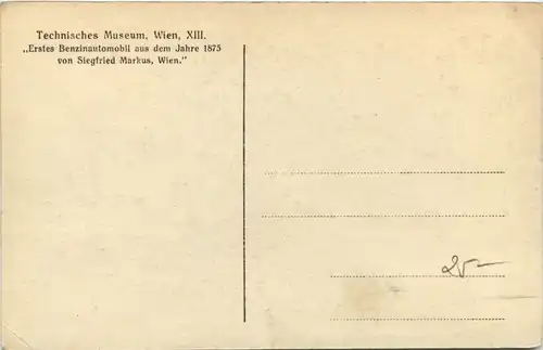 Erstes Benzinautomobil - Technisches Museum Wien -651620
