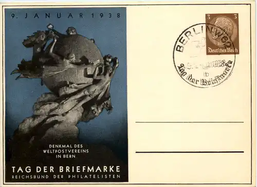 Tag der Briefmarke 1938 - Ganzsache PP122 C75 mit SST Berlin -651530