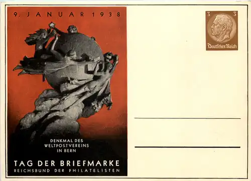 Tag der Briefmarke 1938 - Ganzsache PP122 C75 -651570