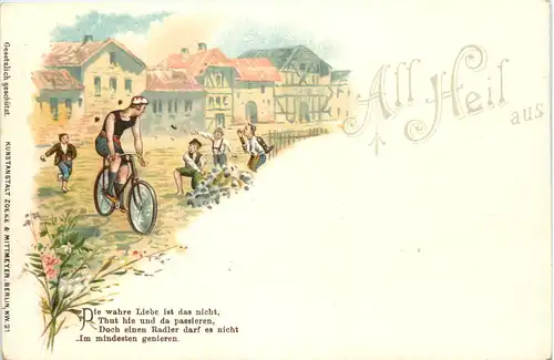 Fahrrad - All Heil - Litho -651688