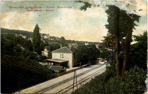 Savanyukut gyogyfürdö - Sauerbrunn - Bahnhof -651804