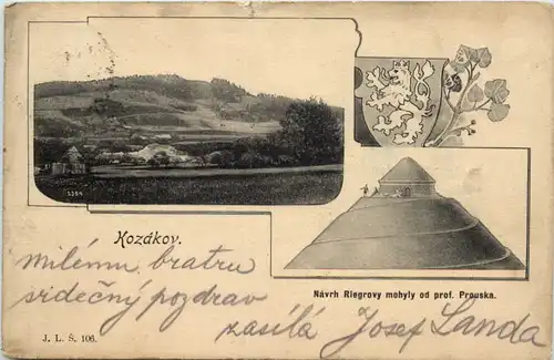 Kozakov - Navrh Riegrovy mohyly od Prof. Prouska -652028