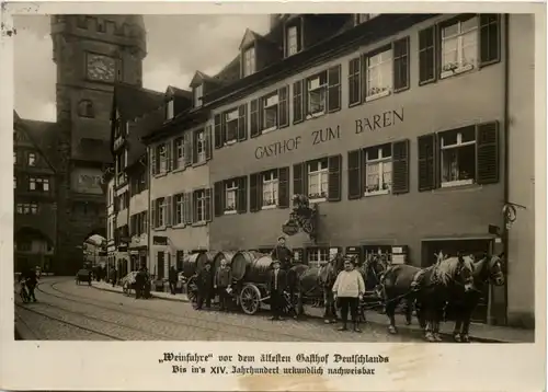 Freiburg - Gasthof zum Bären - Weinfuhre -651902