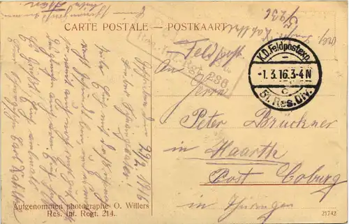 Bixschoote - De Kerk - Feldpost Res Inf Rgt 236 -652196