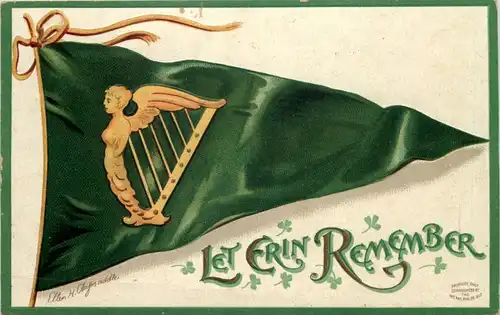 Irland - Let Erin Remember - Prägekarte -652214