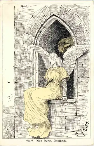 Künstler AK Herm. Kaulbach - Ave -652234