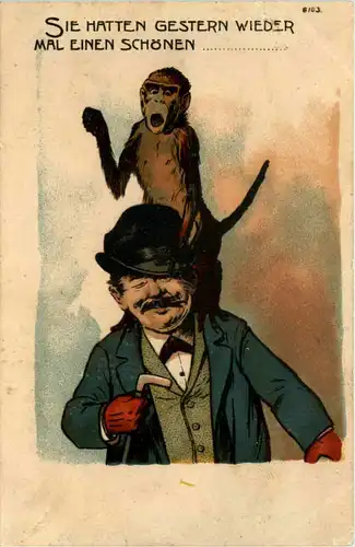 Humor - Sie hatten gestern wieder einen schönen Affen -652272