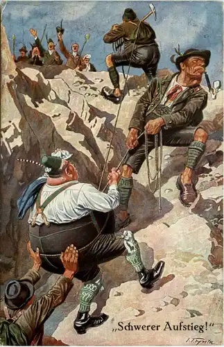 Humor - Bergsteigen - Schwerer Aufstieg -652274
