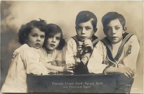 Sweden - Prinsarne Gustaf Adolf Sigvard Bertil Ingrid -652388