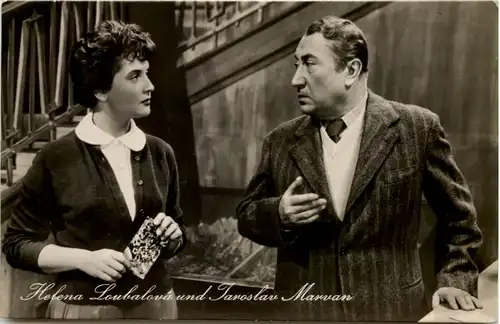 Schauspieler - Helena Loubalova uns JAroslav MArvan -652666