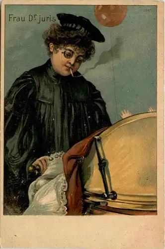 Humor - Frau Dr. Juris mit Babay -652682