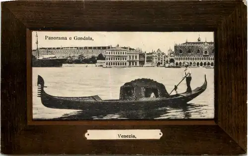 Venezia - Panoama e Gondola -652986