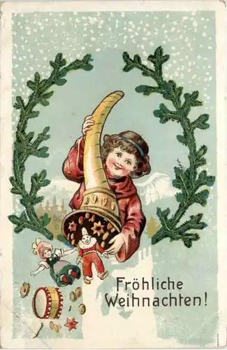 Weihnachten - Füllhorn mit Spielzeug -652880