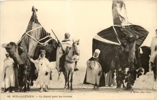 Sud Algerien - Le depart pour les courses -653008