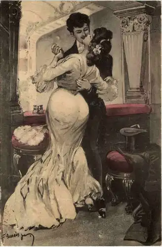 Liebespaar - Künstlerkarte -653190