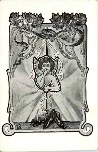 Liebespaar - Künstlerkarte -653188