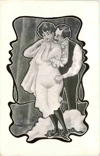 Liebespaar - Künstlerkarte -653184