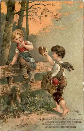 Kinder mit Herzen - Prägekarte -653094