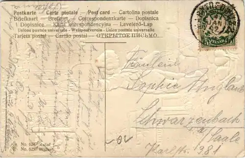 Kind mit Herz - Prägekarte -653102